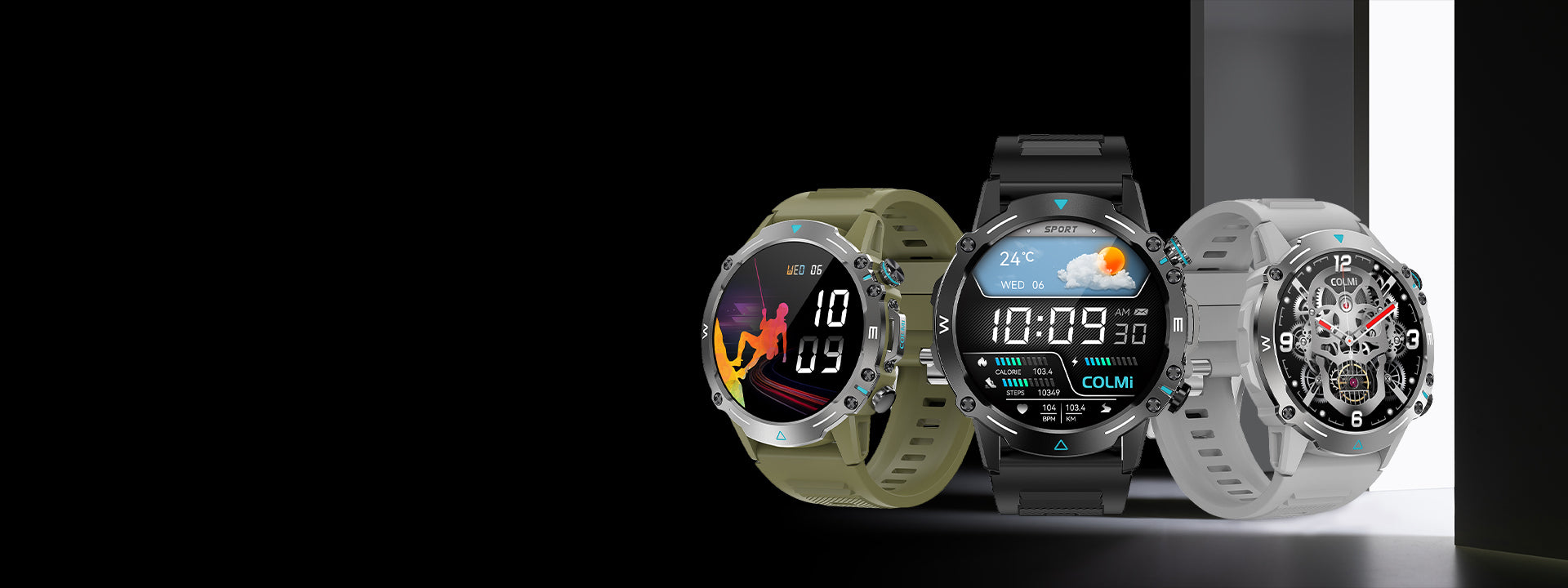 Diseño de reloj inteligente COLMi M42 (1920x720)